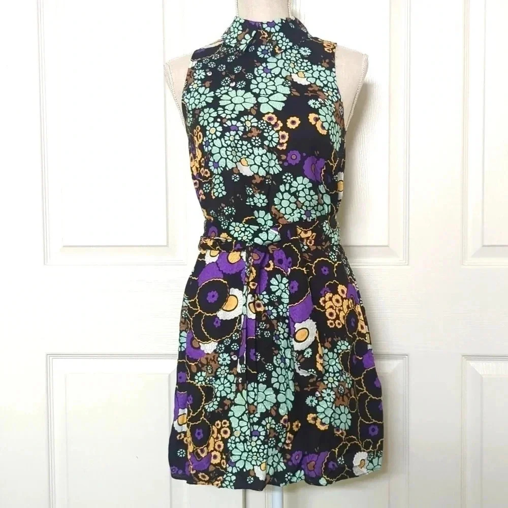 Ted Baker Retro Floral Sleeveless Dress